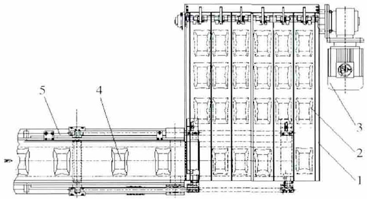 圖4枕形袋單列變多列平而組成 圖4枕形袋單列變多列平而組成