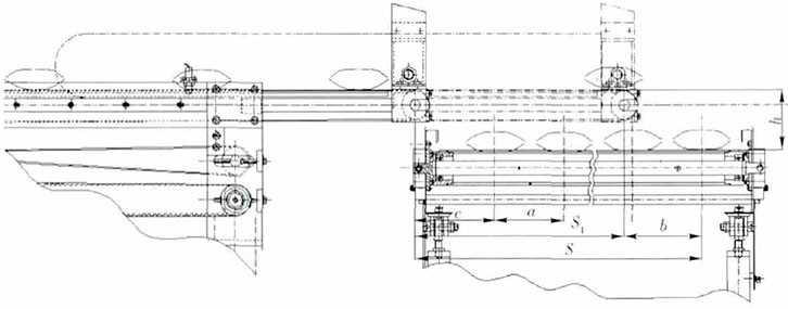 圖5 枕形袋單列變多列位置尺寸關系 圖5 枕形袋單列變多列位置尺寸關系
